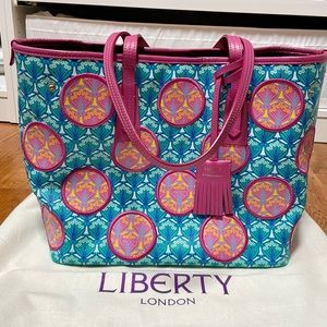 Little Marlborough Polka-Dot Iphis Tote Bag, Green